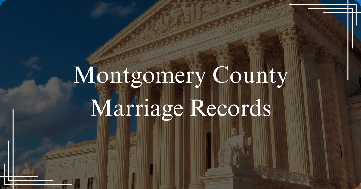 Montgomery County Marriage Records